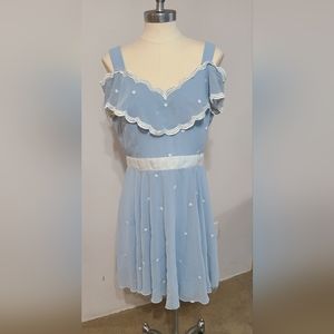 Rissing Star Baby Blue Summer Dress NWT
